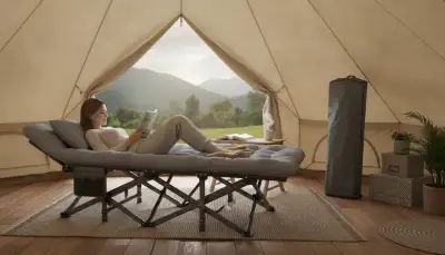 Komfortabel unterwegs: Das klappbare Campingbett für erholsamen Schlaf bis 200 kg