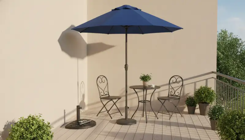 Cleverer Schattenspender: Warum der halbrunde Sonnenschirmständer für Balkone ein Muss ist