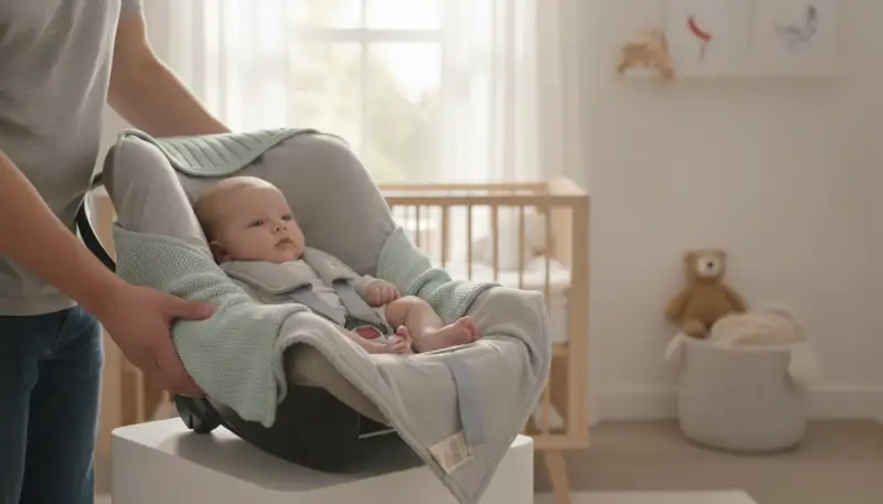 Geborgenheit in Bio-Baumwolle: Einschlagdecken für Babys