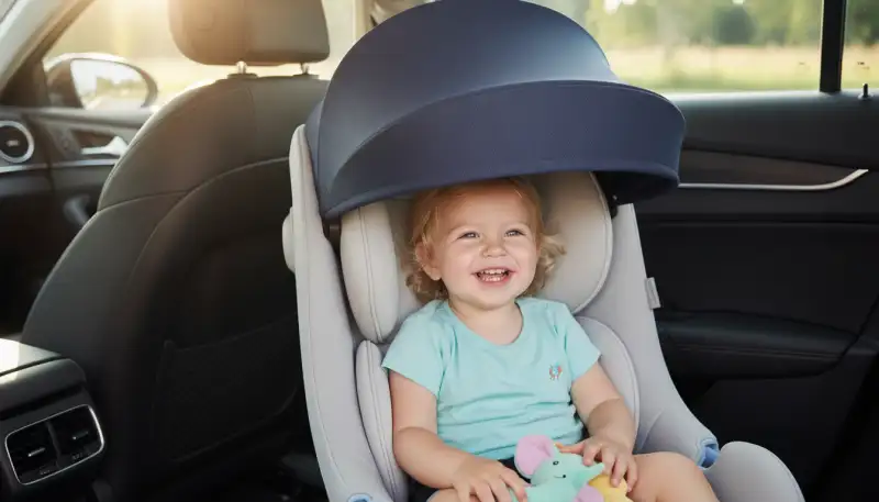 Kühle Fahrt: Atmungsaktiver Kindersitz-Sonnenschutz