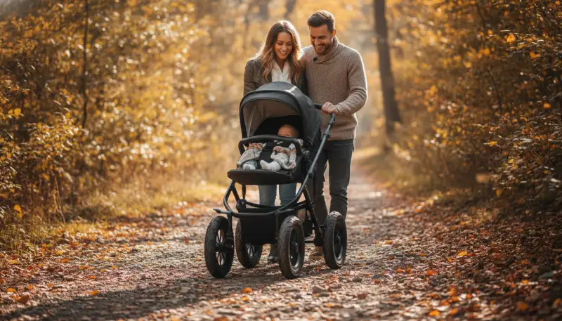 Luftbereifung am Kinderwagen: Abenteuer warten