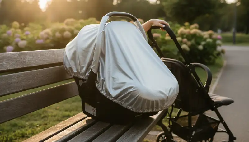 Mobile Babyschalen-Hauben: Schutz unterwegs