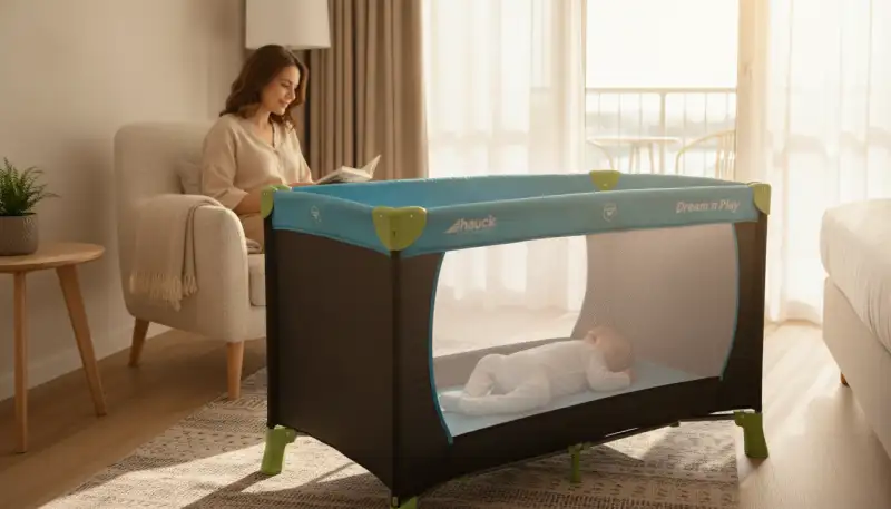 Sicher und Mobil: Das Hauck Reisebett Dream'n Play – Dein Begleiter für unterwegs