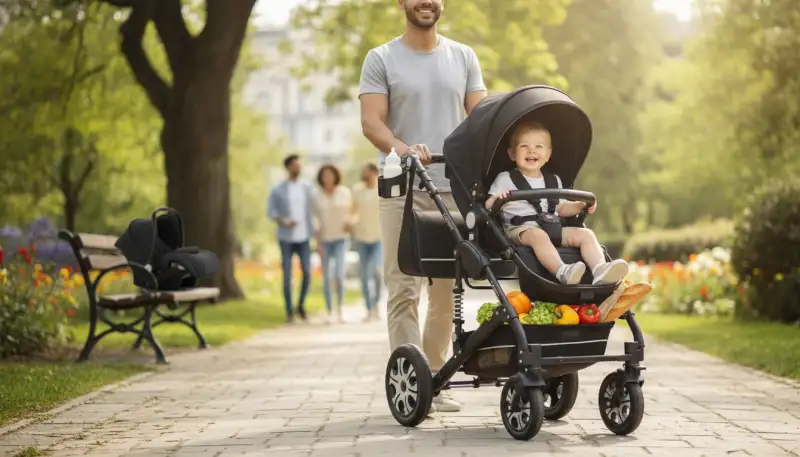 Vielseitig unterwegs: Das 4-in-1 Kinderwagen Set